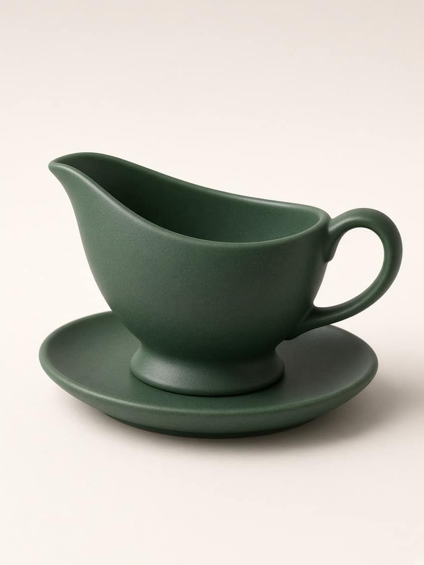Elegant Gravy Boat and Stand