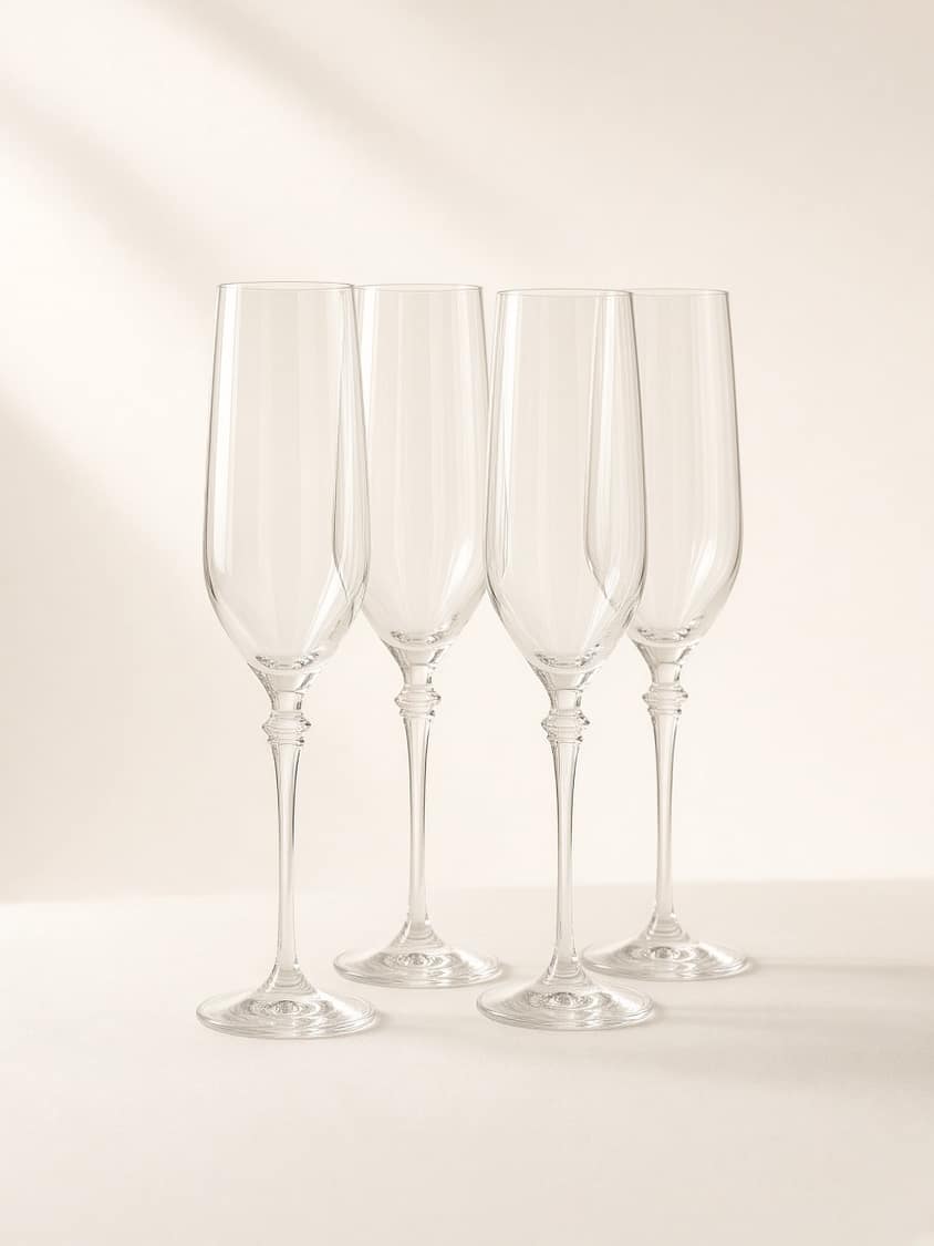 Modern Champagne Flute Set